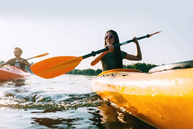 Woman on Kayak