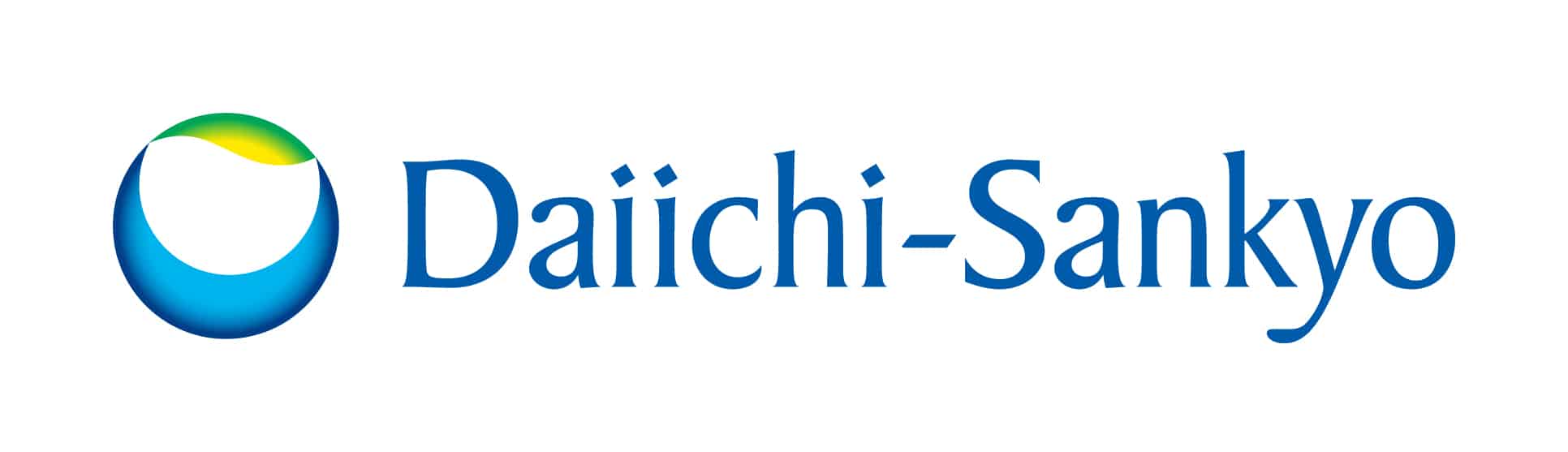 Daiichi Sankyo logo featuring a blue and green circular icon next to the company name Daiichi-Sankyo written in blue text on a white background.