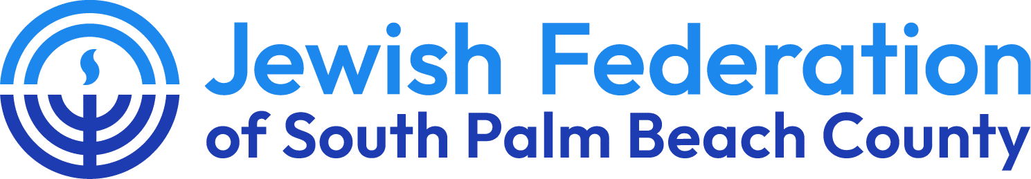May contain Jewish Federation of South Palm Beach County logo.