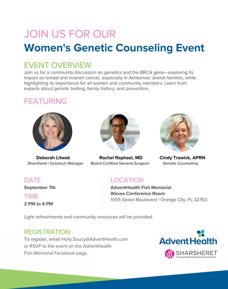 Sept 7 Women’s Event Flyer (002) – Deborah Litwak May contain three people.