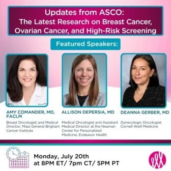 Updates from ASCO: The Latest Research on Breast Cancer, Ovarian Cancer, and High-Risk Screening