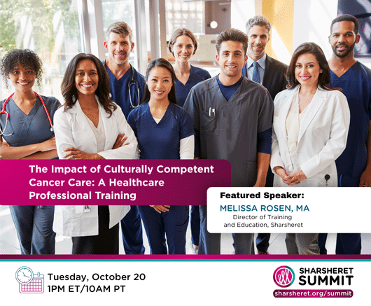 The Impact of Culturally Competent Cancer Care: A Healthcare Professional Training